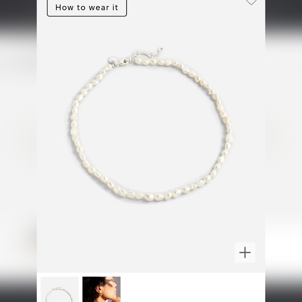 J. Crew Freshwater Pearl Necklace